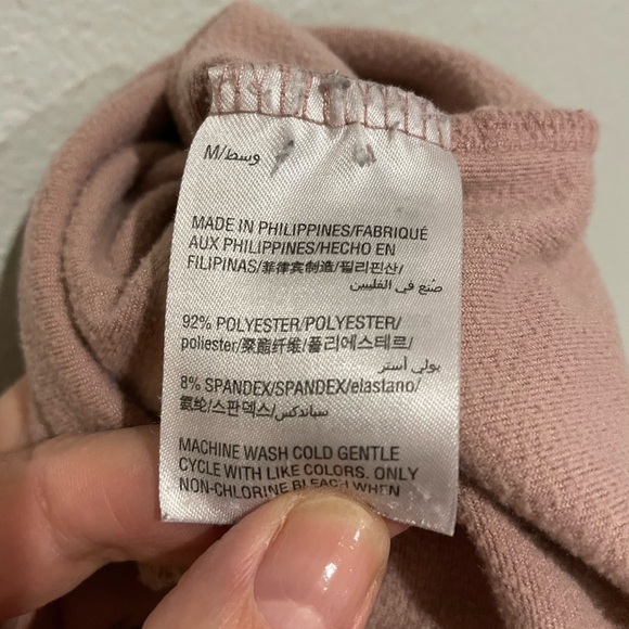 Super Cozy Alfani Velour Dusty Pink lounge pants. Size M - Picture 4 of 5